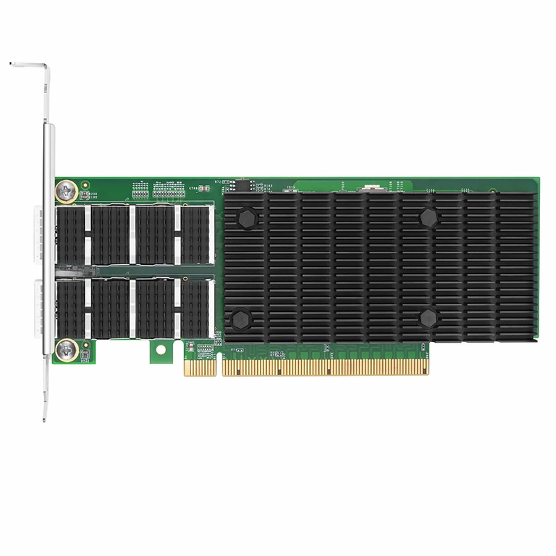 Refurb Squared Intel E810-CAM2 Based Ethernet Network Interface Card, 100G Dual-Port QSFP28, PCIe 4.0 x 16, Comparable to Intel E810-CQDA2, Full Height&Low Profile