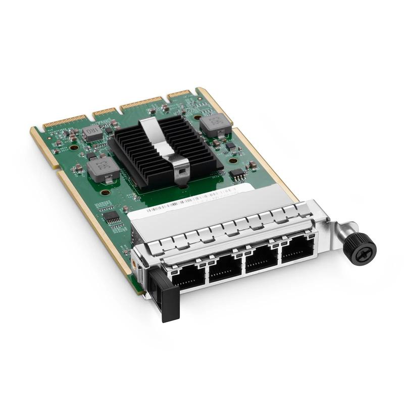 Refurb Squared Intel I350-AM4 Based Ethernet Network Interface Card, 1G Quad-Port RJ45, OCP3.0, PCIe 2.0 x4, Comparable to Intel I350-T4, Tall&Short Bracket