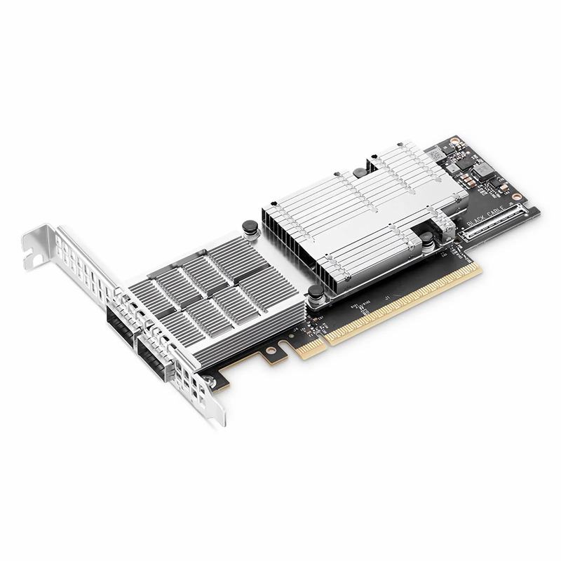 Refurb Squared NVIDIA Mellanox MCX755106AS-HEAT ConnectXA®-7 InfiniBand & Ethernet Adapter Card 200GbE/NDR200, Dual-Port QSFP112, PCIe 5.0 x16, with x16 PCIe Extension Option, Secure Boot, Tall&Short Bracket