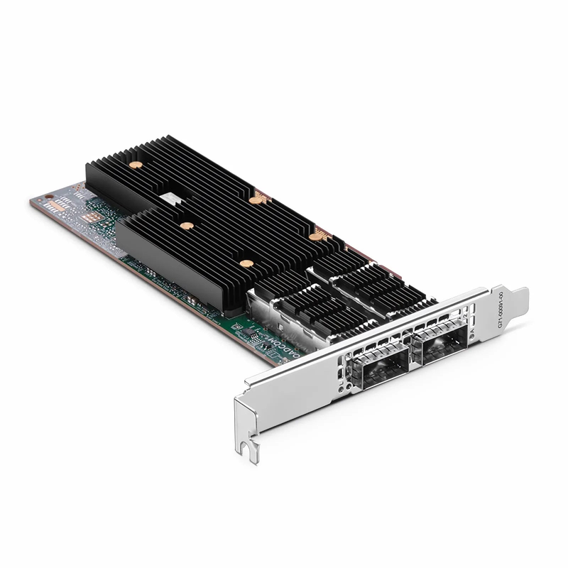 Refurb Squared BroadcomA® BCM957608-P2200GQF00 Ethernet Network Interface Card, 200G Dual-Port QSFP112, PCIe 5.0 x 16, Standard & Low Profile