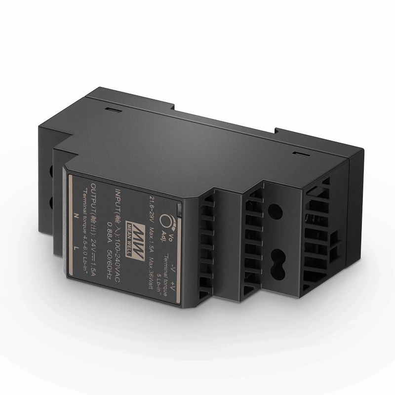 Refurb Squared 30W 24VDC Ultra Slim Step-Shaped DIN Rail Industrial Power Supply
