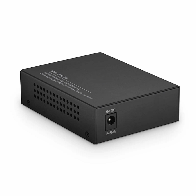 Refurb Squared Unmanaged 1x 10/100/1000Base-T RJ45 to 1x 100/1000Base-X SFP Gigabit Ethernet PoE+ PD Media Converter