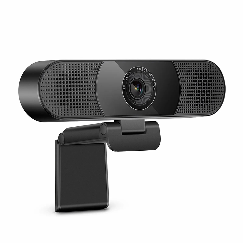 Refurb Squared FC270S Full HD 1080p Webcam for Personal Video Calling and Conference, with 4 Microphones & 2 Speakers, USB Plug and Play
