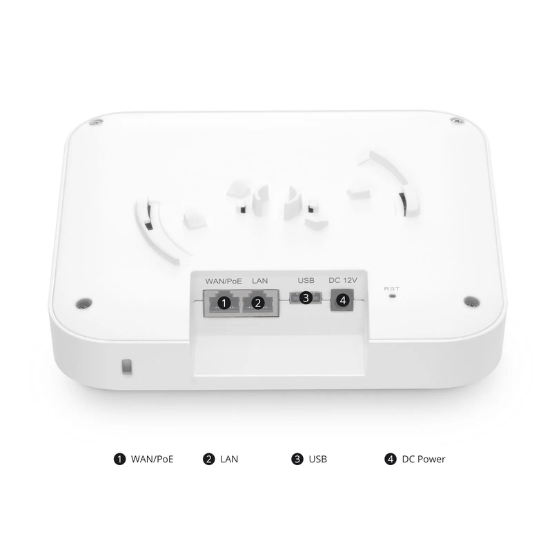 Refurb Squared AP-N716, Wi-Fi 7 802.11be 9300 Mbps Indoor Access Point, Seamless Roaming & 2 x 2 MU-MIMO Three Radios, PicOSA®, Manageable via AmpCon-Campus (Without PoE Injector)