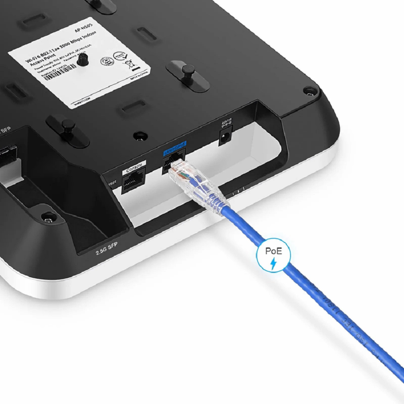 Refurb Squared AP-N505, Cloud Managed Wi-Fi 6 802.11ax 3000 Mbps Indoor Access Point, Seamless Roaming & 2 A 2 MU-MIMO Dual Radios, Manageable via Airware, Controller or Standalone (Without PoE Injector)