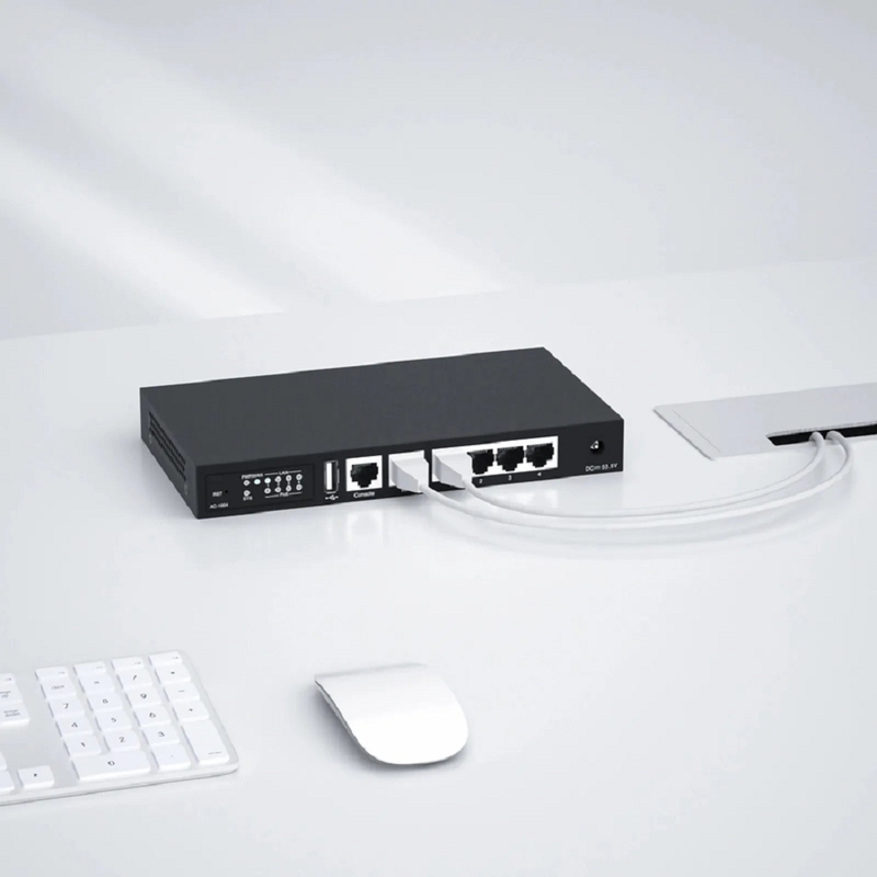 Refurb Squared AC-1004, 802.11ax Wireless LAN Controller with 5 Gigabit Ethernet Ports, Seamless Wi-Fi Roaming, Manage up to 64 Wi-Fi 6 APs