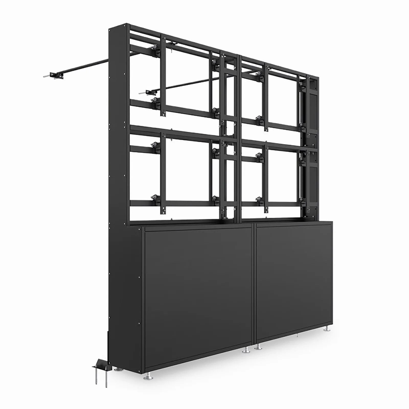 Refurb Squared 55 Inch Split Screen Vertical Support Bracket Base-3.5-H60, Modularization Floor Mounting