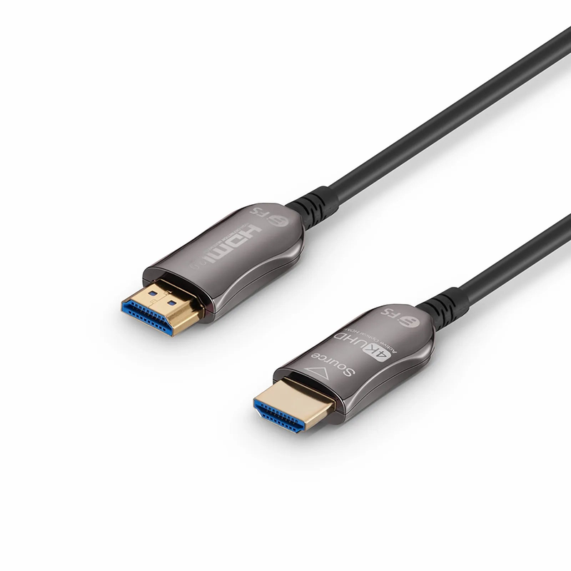 Refurb Squared 164ft (50m) 4K 60Hz PVC High Speed HDMIA® Fiber Active Optical Cable (AOC) with Ethernet In Wall CL3 Rated