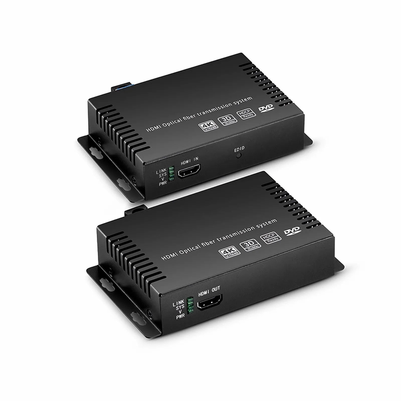 Refurb Squared 4K HDMI Extender Set with Audio, EDID and RS232 via Single LC Fiber for 10km
