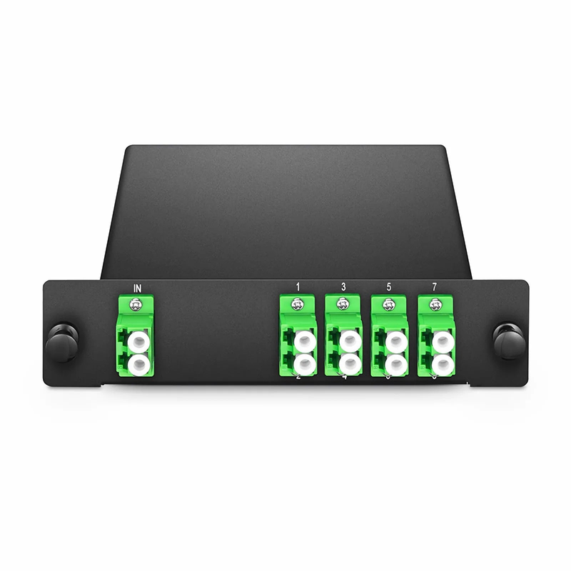 Refurb Squared 1 x 8 PLC Fiber Splitter, Standard LGX Cassette, LC/APC, Singlemode