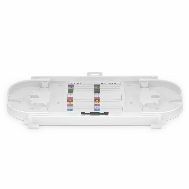 Refurb Squared 24 Fibers Fusion Splice Tray, Plastic, 0.47" x 8.78" x 4.57"