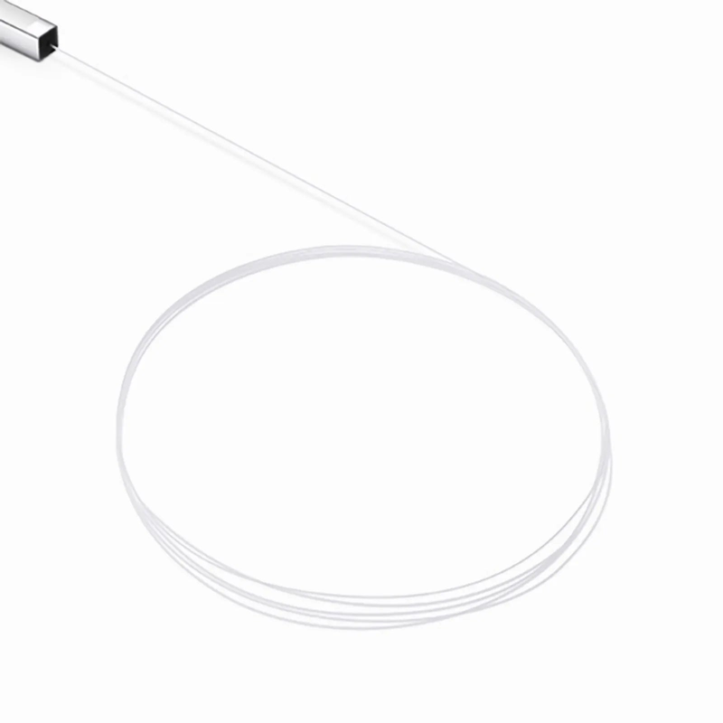 Refurb Squared 1 x 8 PLC Fiber Splitter, Steel Tube, Bare Fiber 250m, No Connector, Singlemode