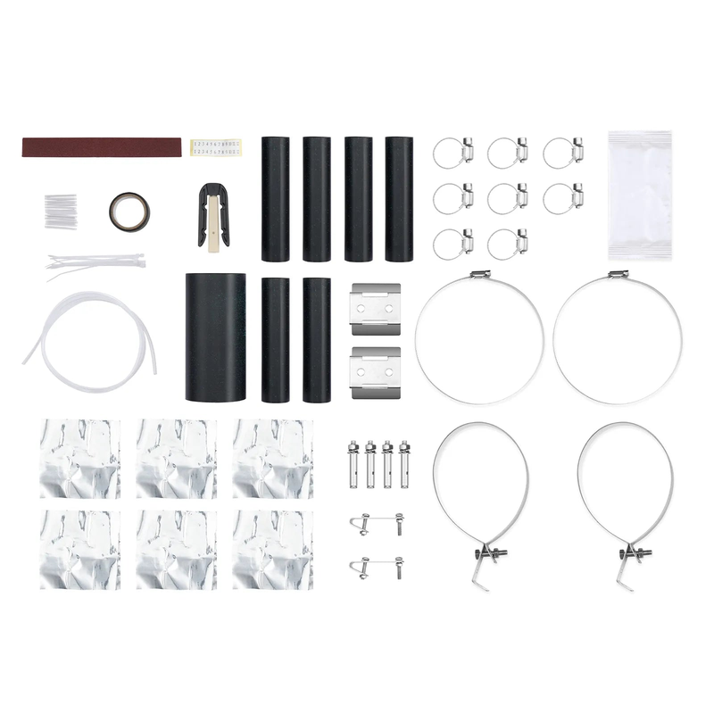 Refurb Squared 288 Fibers 1In-6Out Dome Fiber Optic Splice Closure, Heat Shrink Seal, with 1 Pre-installed Fusion Splice Tray