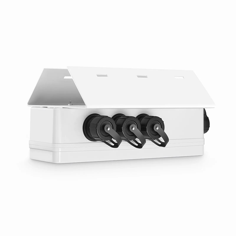 Refurb Squared FTTA Waterproof MTP-12 to 6 x LC Duplex OS2 Fiber Optical Distribution Box with Pole Mounting Brackets