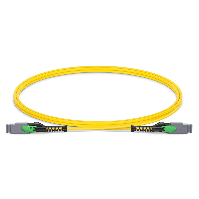 Refurb Squared 1m (3ft) MMC Jumper, MMC-16 APC (Female) to MMC-16 APC (Female), 16 Fibers, Single Mode (OS2), Plenum (OFNP), 0.35dB Max, Jumper Polarity, Yellow