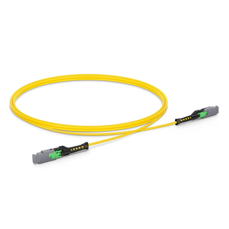 Refurb Squared 1m (3ft) MMC Jumper, MMC-16 APC (Female) to MMC-16 APC (Female), 16 Fibers, Single Mode (OS2), Plenum (OFNP), 0.35dB Max, Jumper Polarity, Yellow