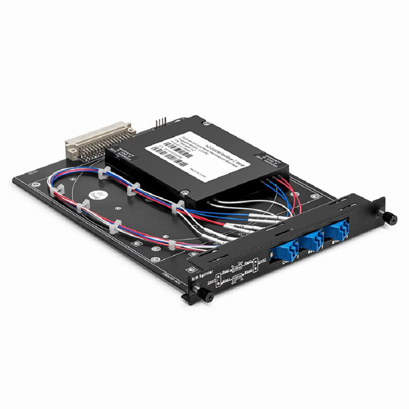 Refurb Squared FSBR-1x2, Customized 1 x 2 Single Fiber DWDM Splitter Red/Blue C-band Filter