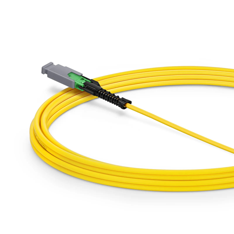 Refurb Squared 3m (10ft) MMC Jumper, MMC-16 APC (Female) to MTP®-16 APC (Female), 16 Fibers, Single Mode (OS2), Plenum (OFNP), 0.35dB Max, Jumper Polarity, Yellow