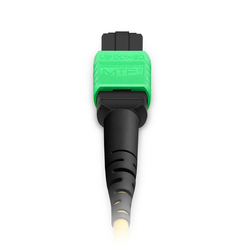 Refurb Squared 15m (49ft) MTP® Jumper, MTP®-12 APC (Female) to MTP®-12 APC (Female), 12 Fibers, Single Mode (OS2), Plenum (OFNP), 0.35dB Max, Type B, Yellow