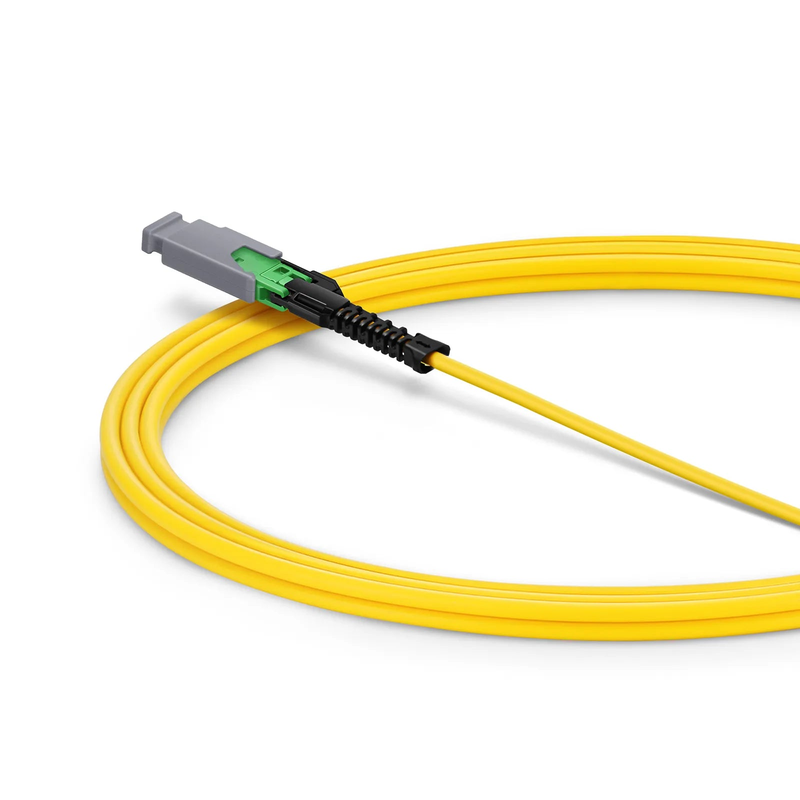Refurb Squared 2m (7ft) MMC Jumper, MMC-16 APC (Female) to MMC-16 APC (Female), 16 Fibers, Single Mode (OS2), Plenum (OFNP), 0.35dB Max, Jumper Polarity, Yellow