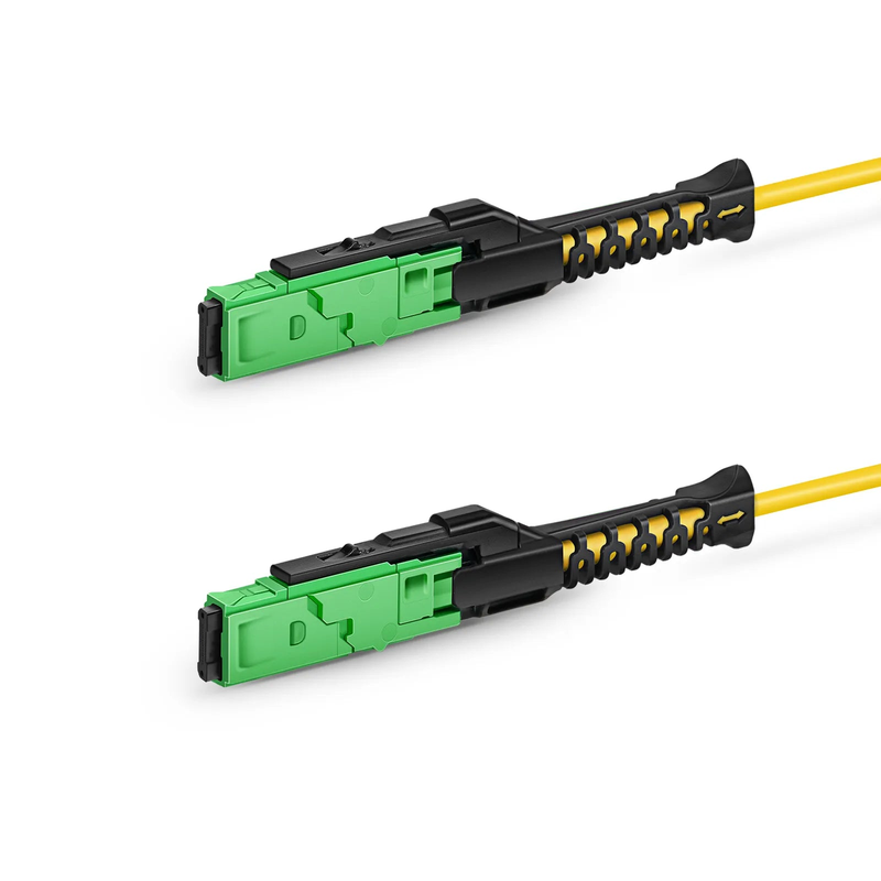 Refurb Squared 1m (3ft) MMC Jumper, MMC-16 APC (Female) to MMC-16 APC (Female), 16 Fibers, Single Mode (OS2), Plenum (OFNP), 0.35dB Max, Jumper Polarity, Yellow