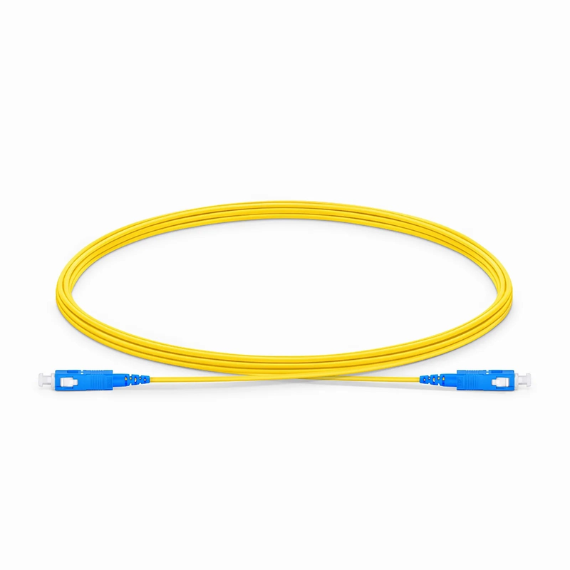 Refurb Squared 3m (10ft) Fiber Patch Cable, 1 Fiber, SC UPC Simplex to SC UPC Simplex, Single Mode (OS2), LSZH, 1.2mm, Tight-Buffered, Yellow
