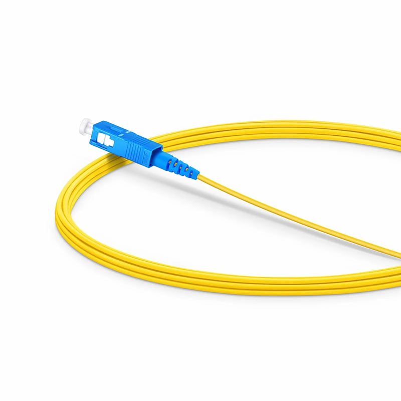 Refurb Squared 3m (10ft) Fiber Patch Cable, 1 Fiber, SC UPC Simplex to SC UPC Simplex, Single Mode (OS2), LSZH, 1.2mm, Tight-Buffered, Yellow