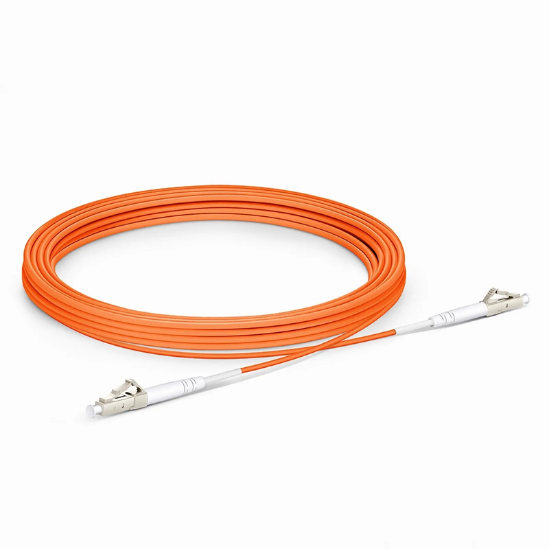 Refurb Squared 5m (16ft) Fiber Patch Cable, 1 Fiber, G.651, LC UPC Simplex to LC UPC Simplex, Multimode (OM1), Riser (OFNR), 2.0mm, Tight-Buffered, Orange