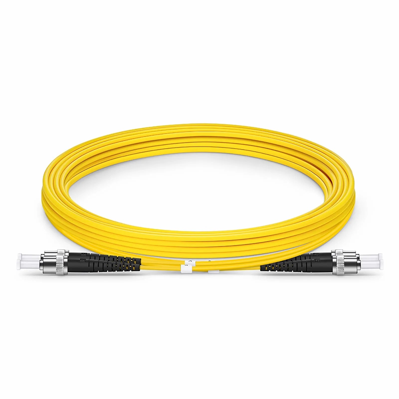 Refurb Squared 3m (10ft) Fiber Patch Cable, 2 Fibers, ST UPC to ST UPC, Single Mode (OS2), LSZH, 2.0mm, Tight-Buffered, Yellow