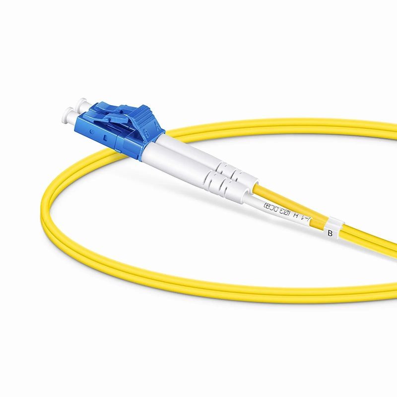 Refurb Squared 0.5m (1.6ft) Fiber Patch Cable, 2 Fibers, LC UPC Duplex to LC UPC Duplex, Single Mode (OS2), LSZH, 2.0mm, Tight-Buffered, Yellow