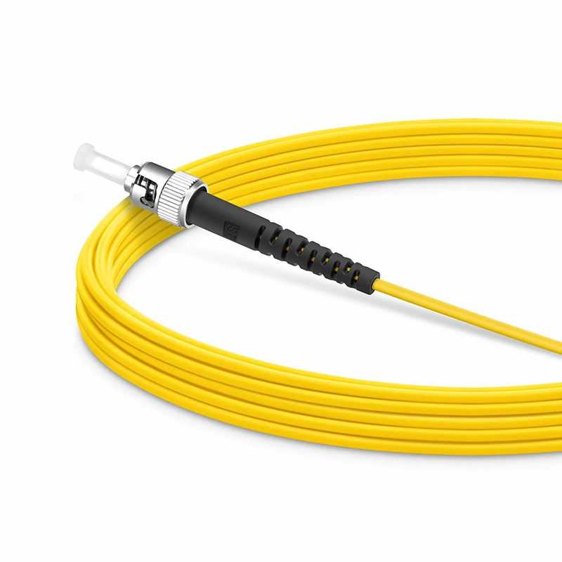 Refurb Squared 5m (16ft) Fiber Patch Cable, 1 Fiber, SC UPC Simplex to ST UPC Simplex, Single Mode (OS2), Riser (OFNR), 1.6mm, Tight-Buffered, Yellow