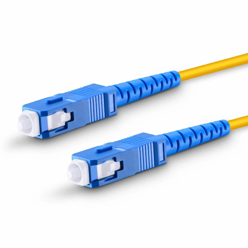 Refurb Squared 1m (3ft) Fiber Patch Cable, 1 Fiber, SC UPC Simplex to SC UPC Simplex, Single Mode (OS2), Riser (OFNR), 2.0mm, Tight-Buffered, Yellow