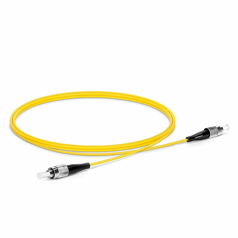 Refurb Squared 1m (3ft) Fiber Patch Cable, 1 Fiber, FC UPC Simplex to FC UPC Simplex, Single Mode (OS2), Riser (OFNR), 2.0mm, Tight-Buffered, Yellow