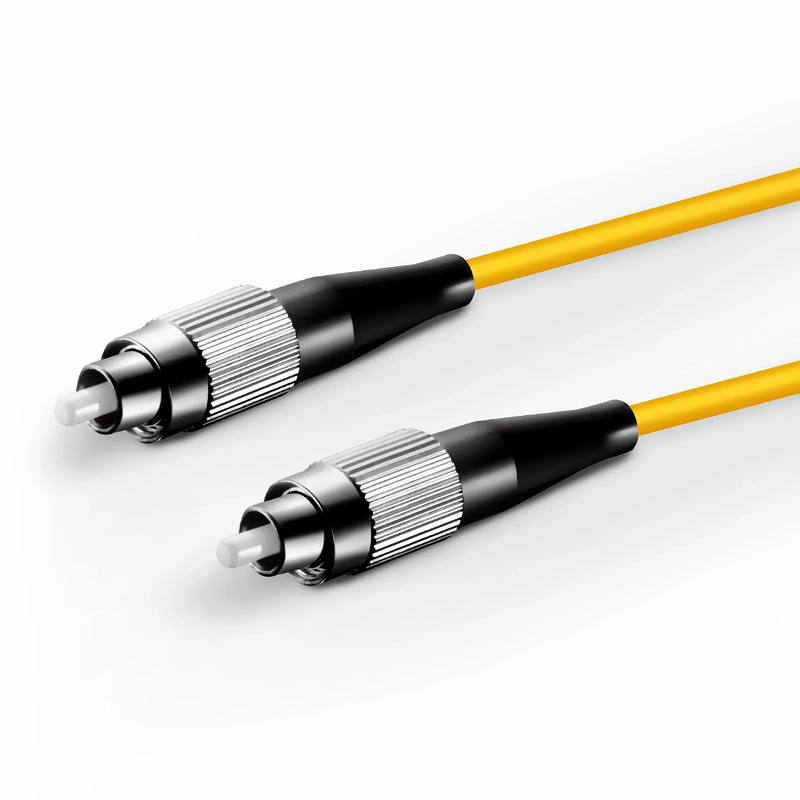 Refurb Squared 1m (3ft) Fiber Patch Cable, 1 Fiber, FC UPC Simplex to FC UPC Simplex, Single Mode (OS2), Riser (OFNR), 2.0mm, Tight-Buffered, Yellow