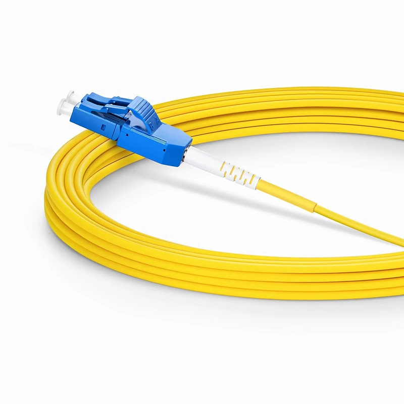 Refurb Squared 5m (16ft) Fiber Patch Cable, 2 Fibers, LC UPC Duplex to LC UPC Duplex Standard Clip Uniboot, Single Mode (OS2), Riser (OFNR), 2.0mm, Yellow