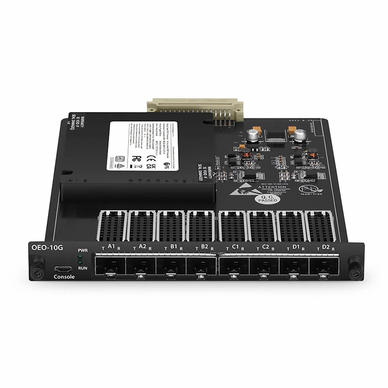 Refurb Squared FMT4DL-OEO10GSFP, 4 Channels WDM Transponder (Converter) for FMT Managed Chassis, 8 SFP/SFP+ Slots