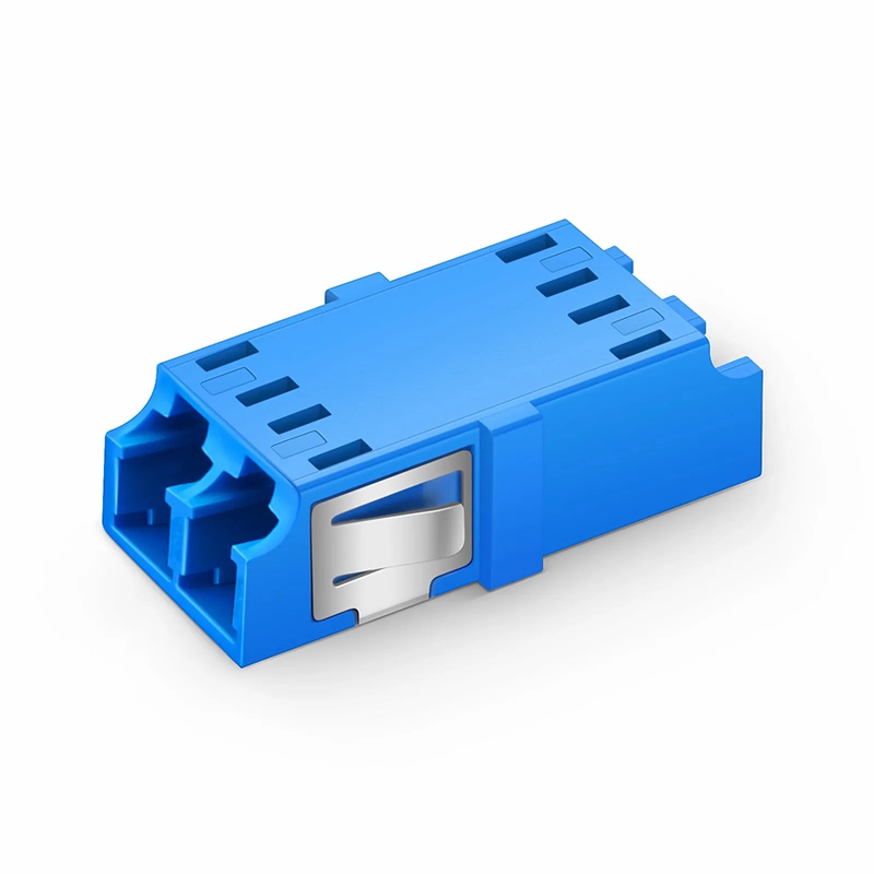 Refurb Squared LC/UPC to LC/UPC Duplex OS2 Single Mode SC Footprint Plastic Fiber Optic Adapter/Coupler without Flange (10pcs/Pack)