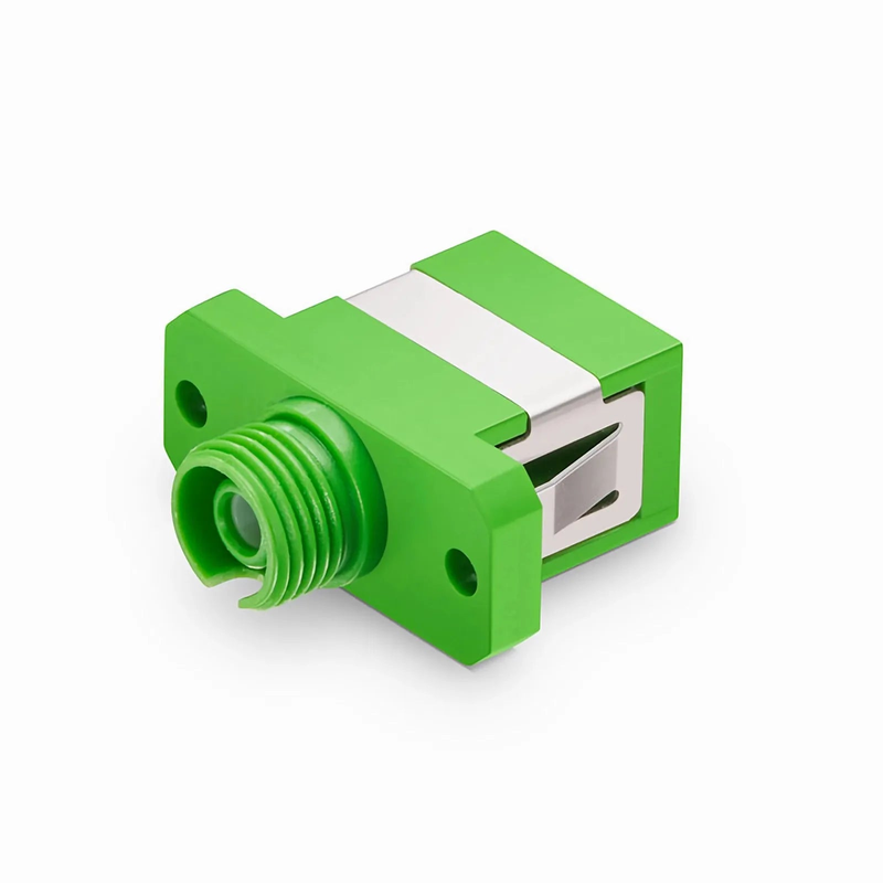 Refurb Squared FC/APC to SC/APC Hybrid Simplex OS2 Single Mode Plastic Fiber Optic Adapter/Coupler, Female to Female