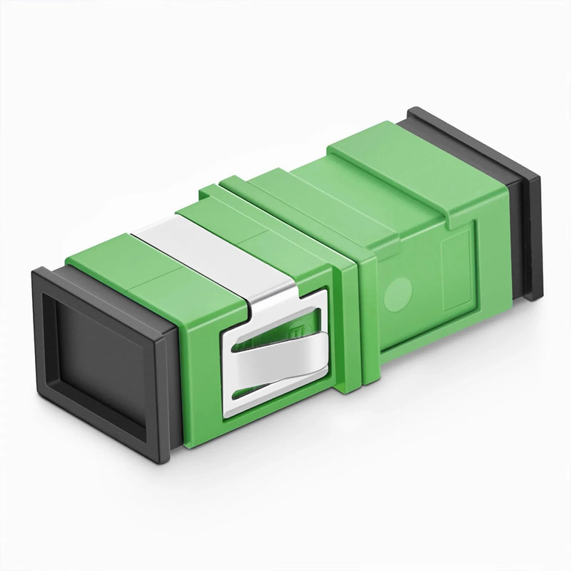 Refurb Squared SC/APC to SC/APC Simplex OS2 Single Mode Fiber Optic Adapter/Coupler (10pcs/Pack)