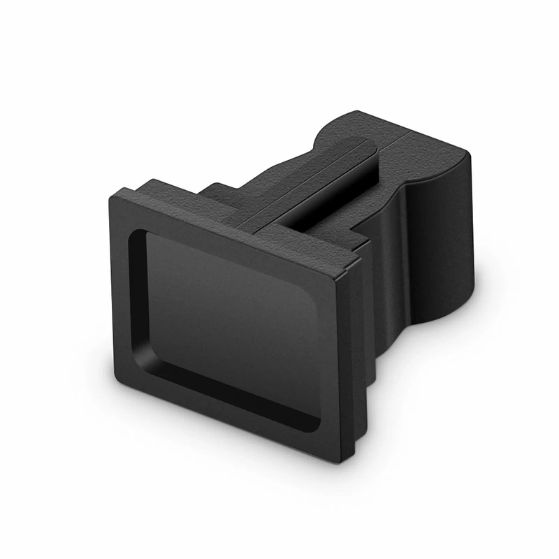 Refurb Squared SC Mating Sleeve Adapter Dust Caps, Black Color (100pcs/pack)