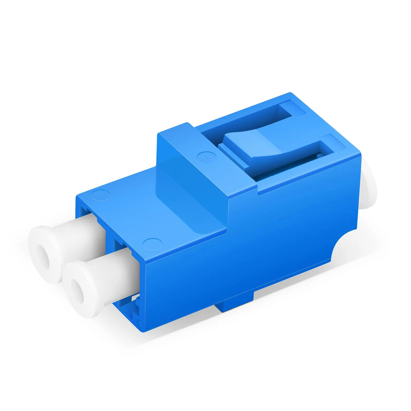 Refurb Squared LC/UPC to LC/UPC Duplex OS2 Single Mode Fiber Optic Adapter/Coupler without Flange, 10Pcs/Pack