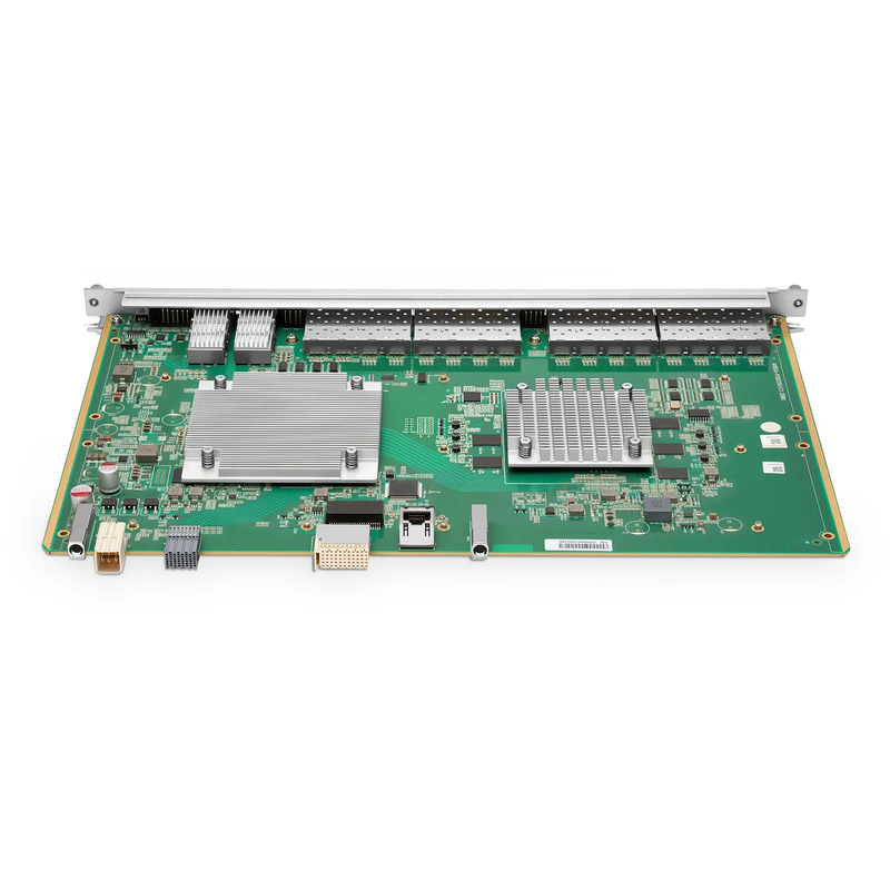 Refurb Squared F78XGT, 16-Port XG(S)PON OLT Line Card with 16 x XG(S)PON (GPON-Compatible, Upgradable via GPON Modules), 2 x 100G QSFP28 Ports, Broadcom Chip (Without Modules)