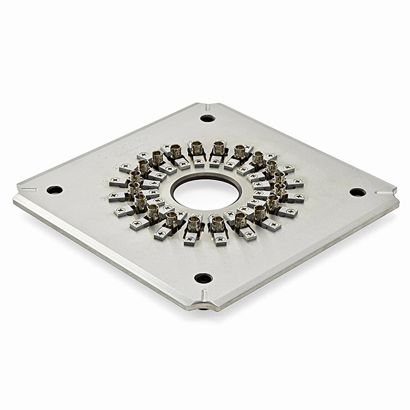 Refurb Squared Polishing Fixture/Holder for ST/UPC 20 Connectors (ST/UPC-20 Connector Jig)