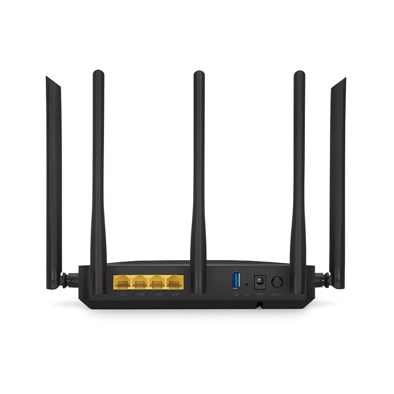 Refurb Squared ONU1930-4G-W, XGPON HGU ONU with 1 x PON, 4 x GE, 1 x USB, and 5 x External Dual Band Antennas (3000M WiFi 4/5/6)