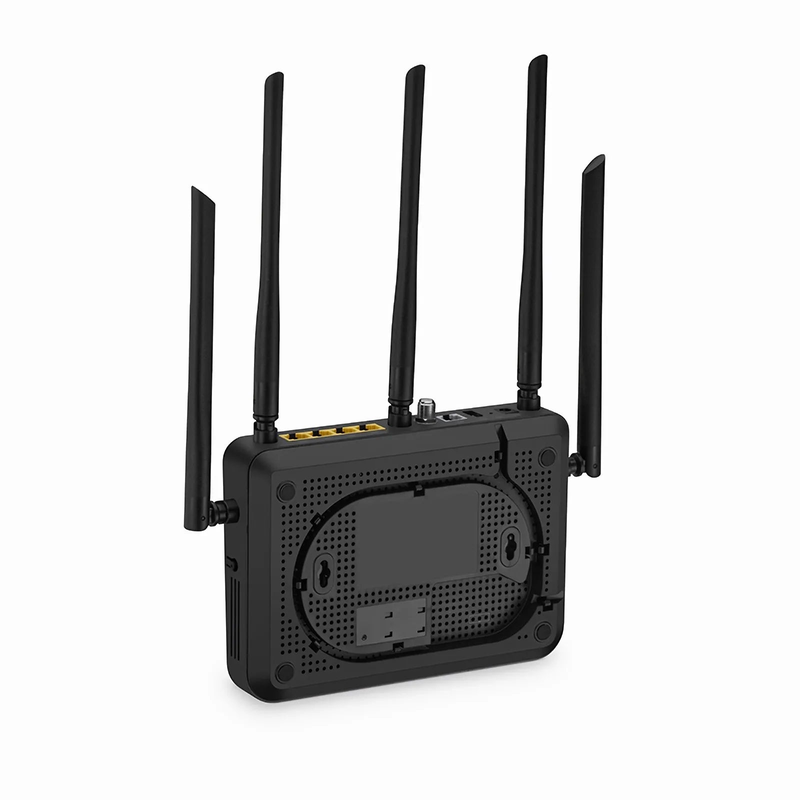 Refurb Squared ONU1911-4GVC-W, XPON (GPON+EPON) ONU, with 1x PON, SC/UPC, 4x GE, 1x POTS, 1x USB, 1x RF, and 5x External Antennas (3000M WiFi 6)