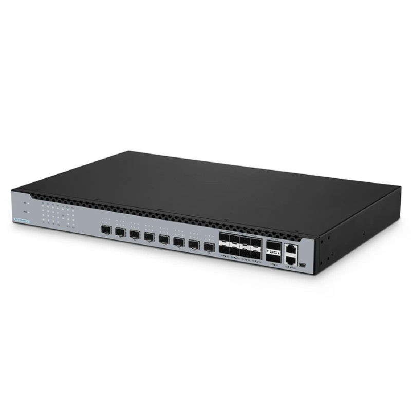 Refurb Squared OLT3710-08CP2T, 8-Port GPON & XG(S)-PON Combo OLT with 8 x 10G SFP+ and 2 x 100G QSFP28 Uplink Ports, Dual Power Supply, Broadcom Chip