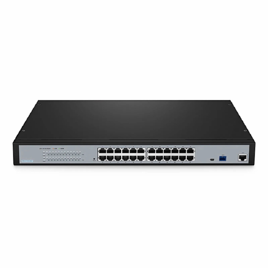 Refurb Squared ONU2110-24GP, XPON (GPON + EPON) MDU ONU with 1 x PON, 24 x GE PoE/PoE+@370W, 220V AC Power Supply