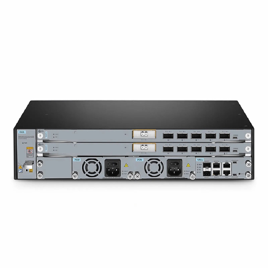 Refurb Squared M6500-CH2U, 2 Slots 2U Managed Chassis Unloaded Platform, Redundant AC PSUs, Support WEB/SNMP Management