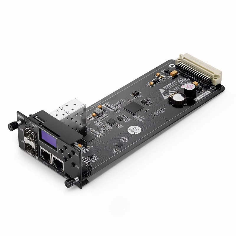 Refurb Squared FMT-MNG-S, Network Management Unit for FMT 1U, 2U and 4U Managed Chassis, , 2 x 100Base-X SFP Ports, 2 x 10/100Base-T RJ45 Ports