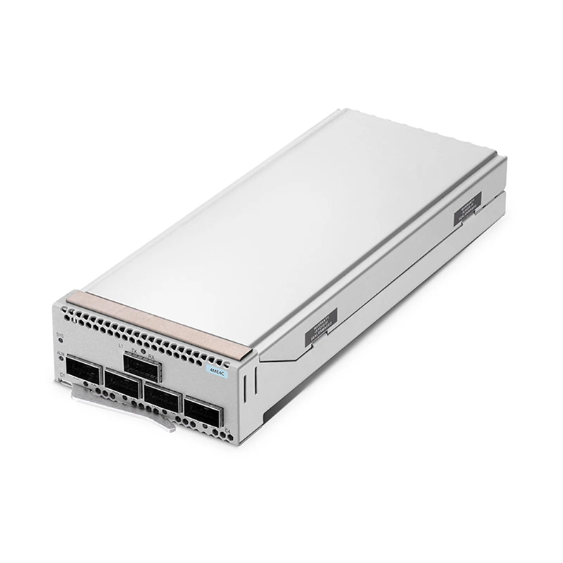 Refurb Squared D6000 4ME4C 400G Muxponder, 4 x 100G QSFP28 to 1 x 400G QSFP-DD for D6000-CH1U Managed Chassis